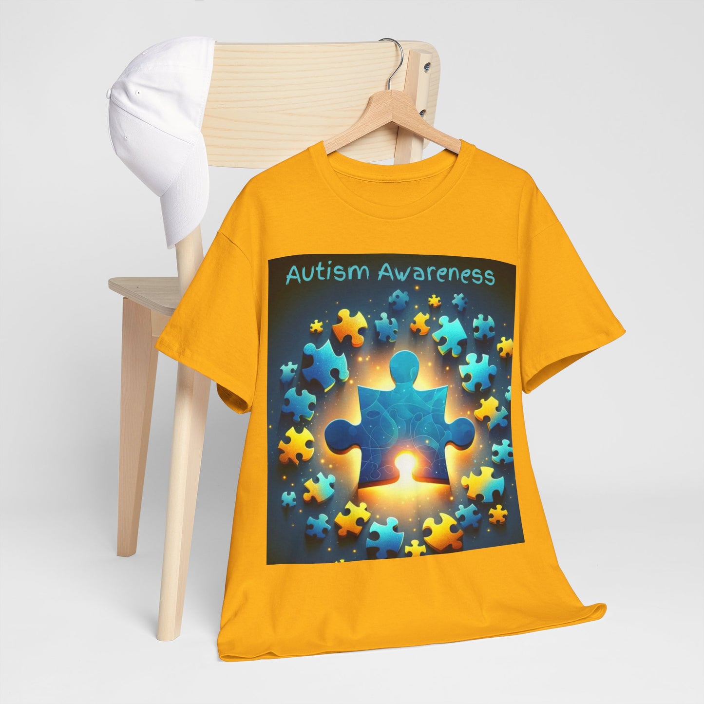 Autism Glow Unisex Heavy Cotton Tee