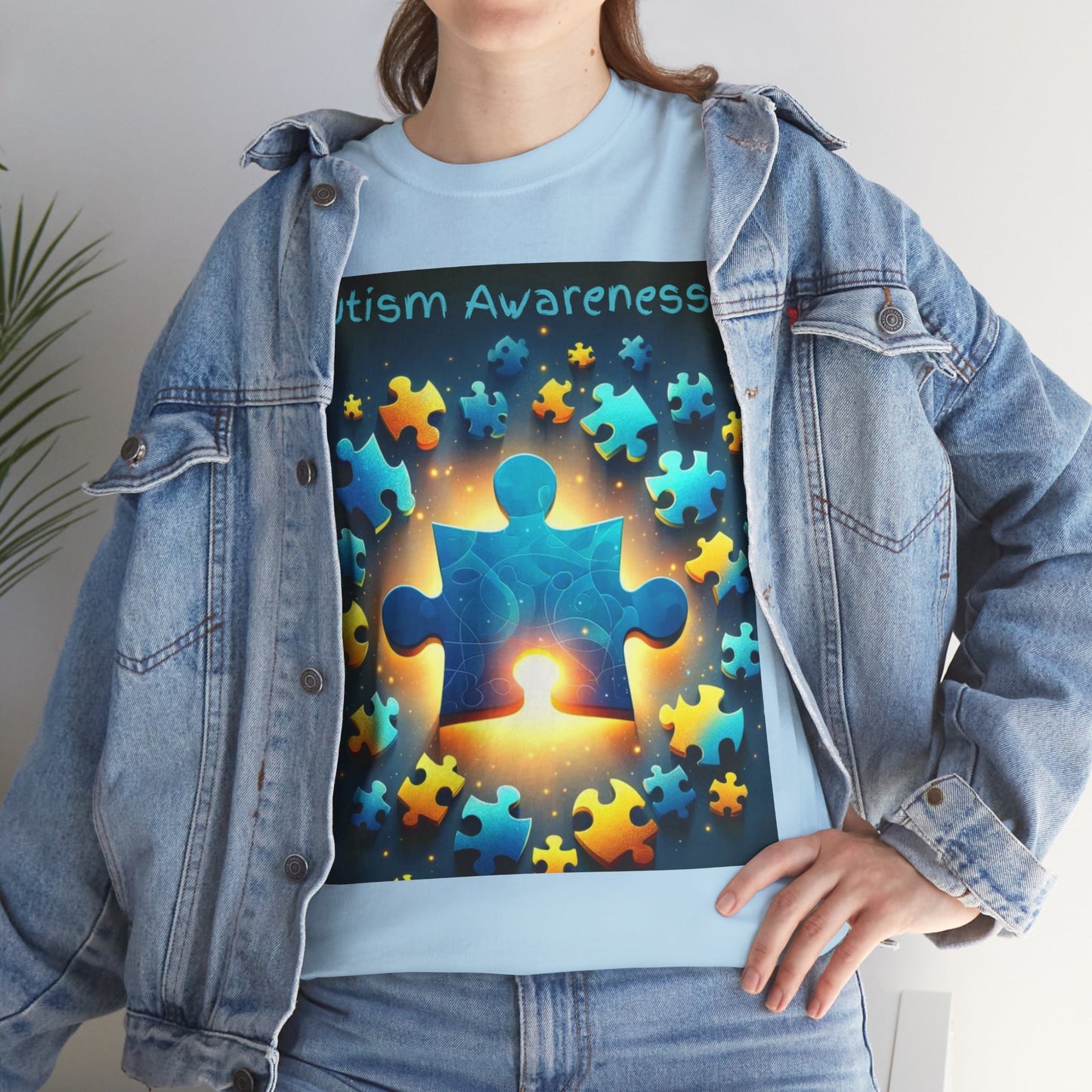 Autism Glow Unisex Heavy Cotton Tee