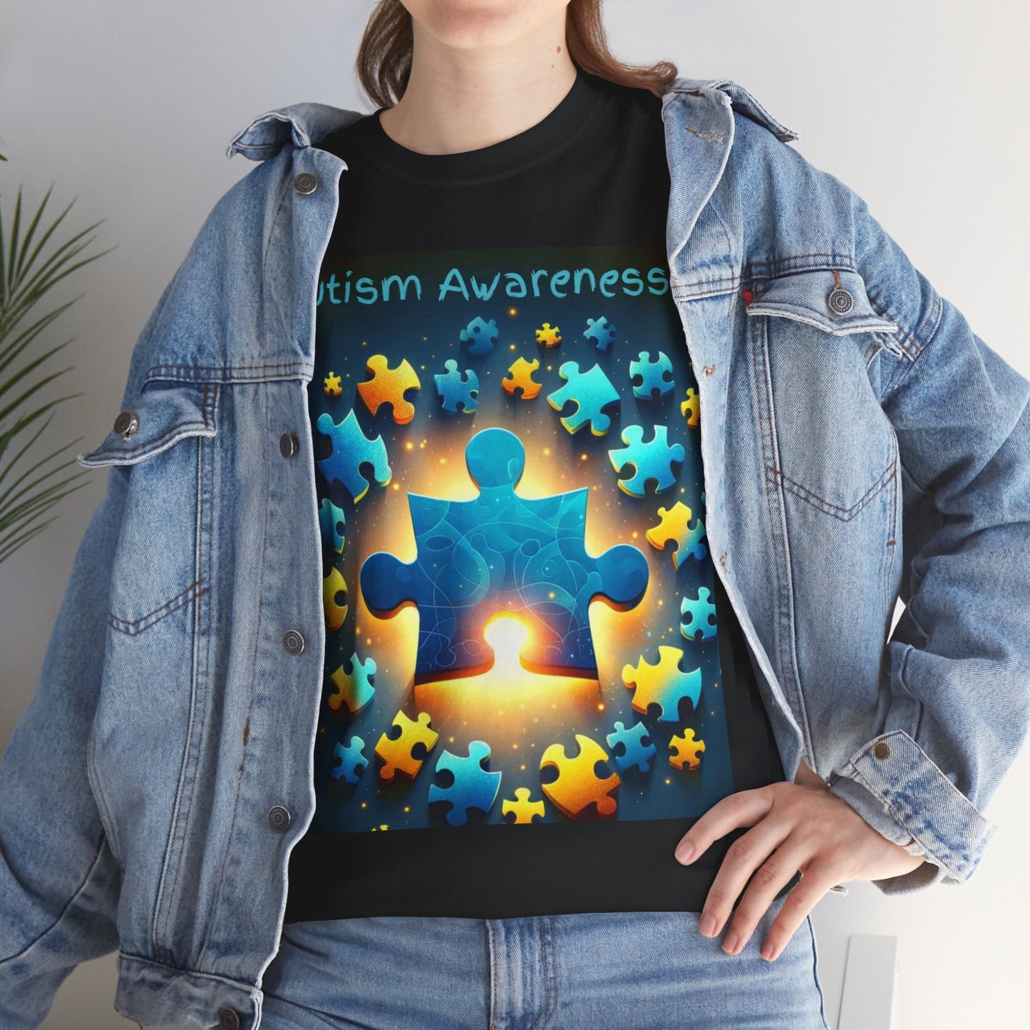 Autism Glow Unisex Heavy Cotton Tee