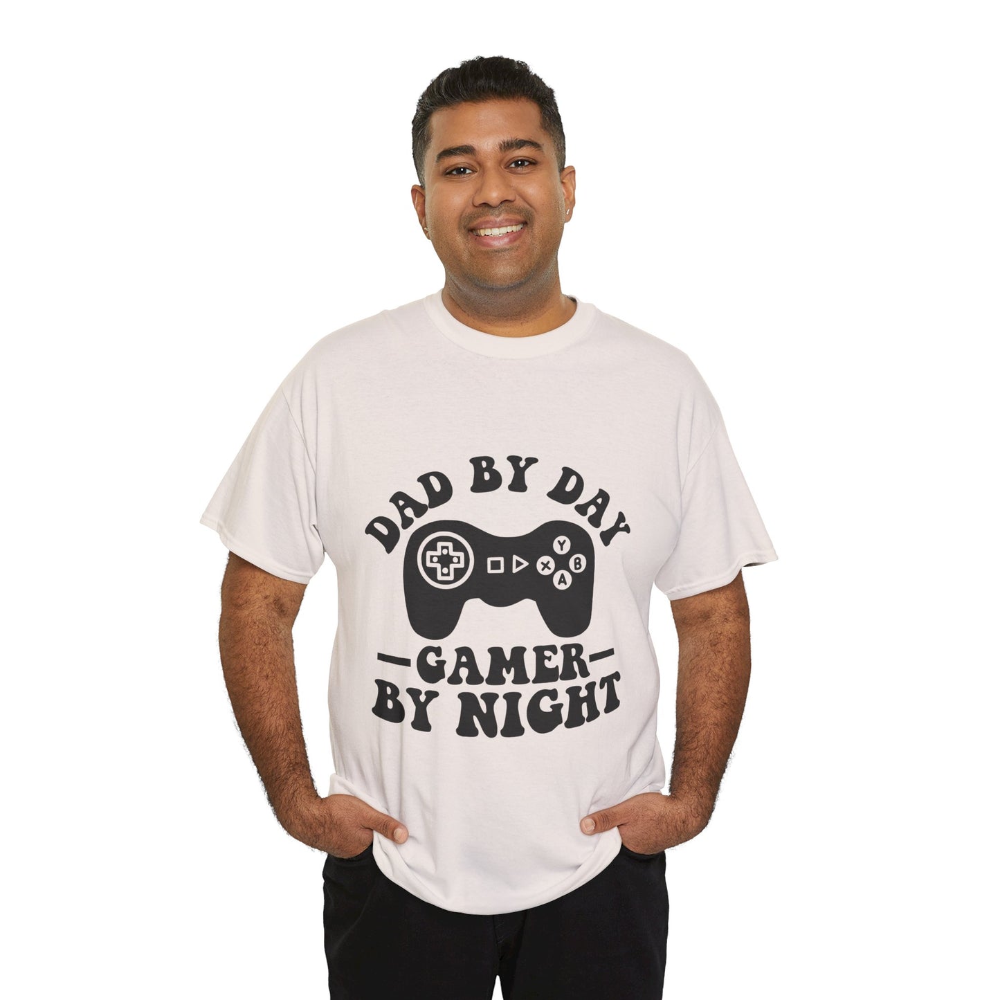 Gamer By Night Unisex Heavy Cotton Tee