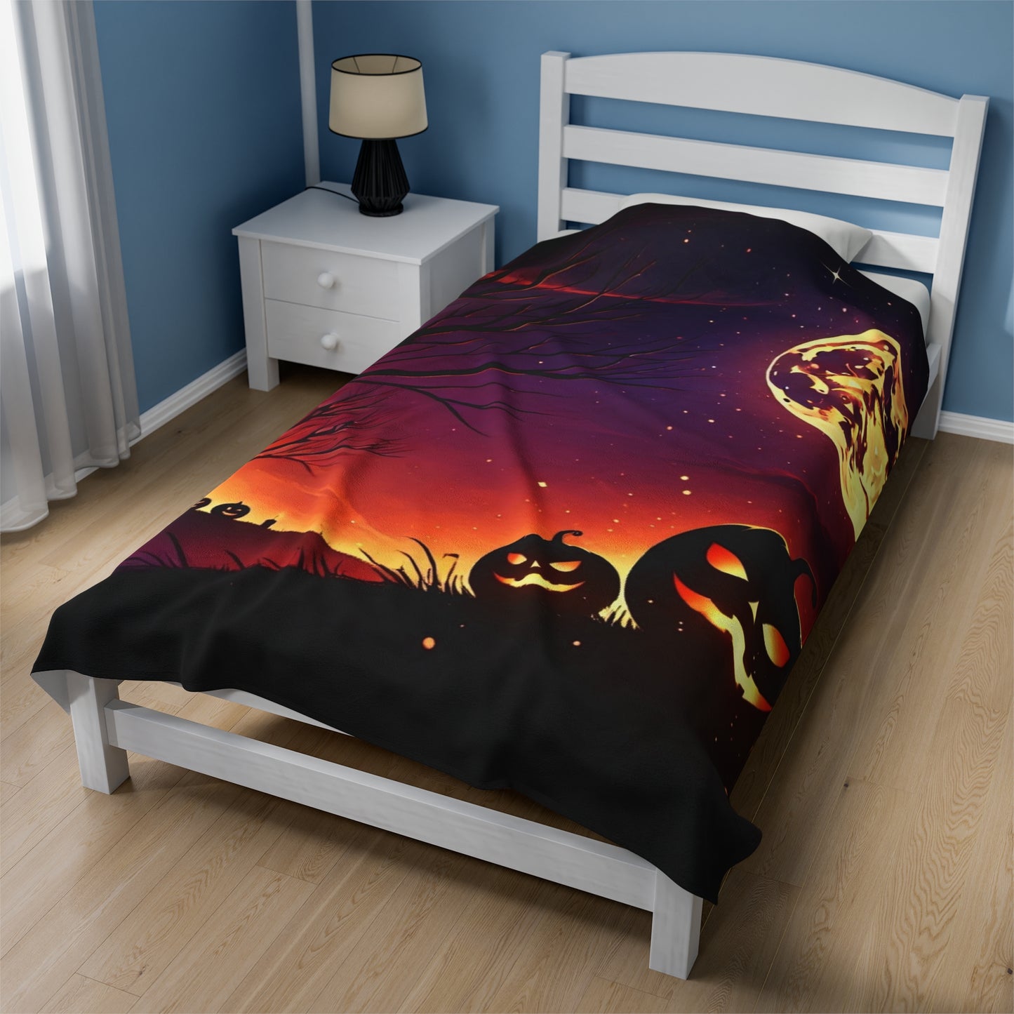 Halloween Night Velveteen Plush Blanket