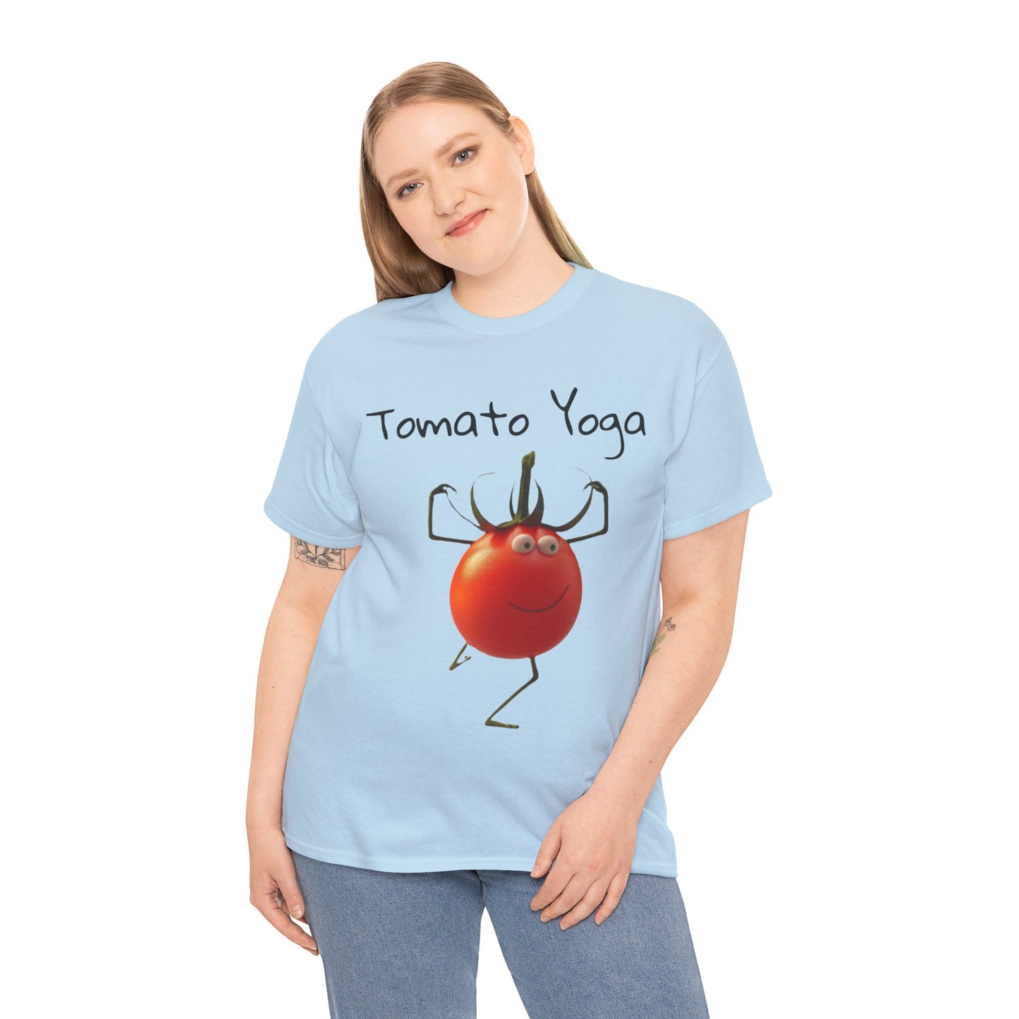 Tomato Yoga Unisex Heavy Cotton Tee