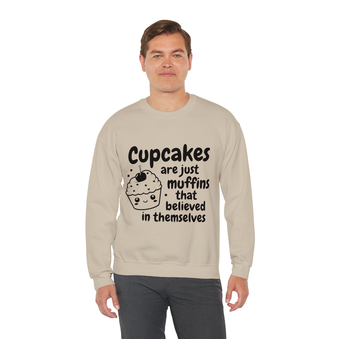 Cupcakes are Muffins Unisex Heavy Blend™ Crewneck Sweatshirt