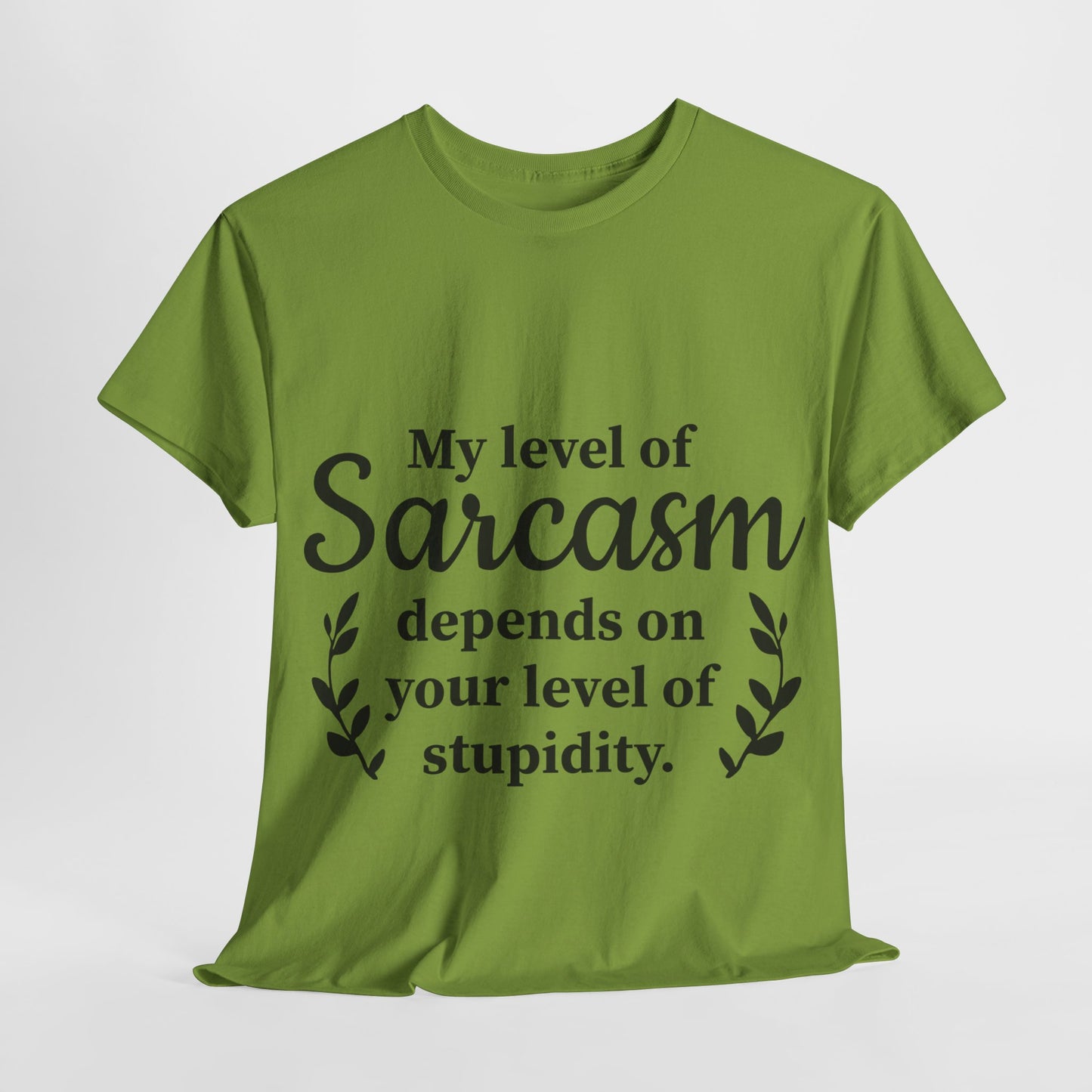 My Level Of Sarcasm Unisex Heavy Cotton Tee