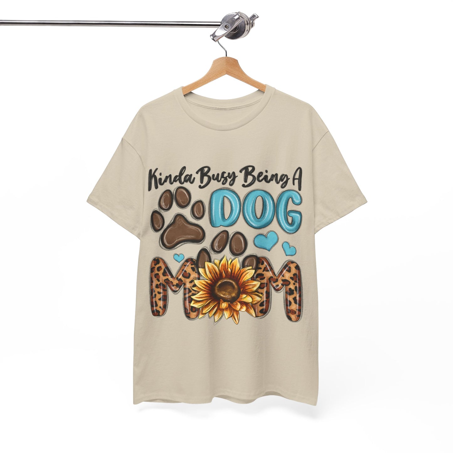 Busy Being A Dog Mom Unisex Heavy Cotton Tee