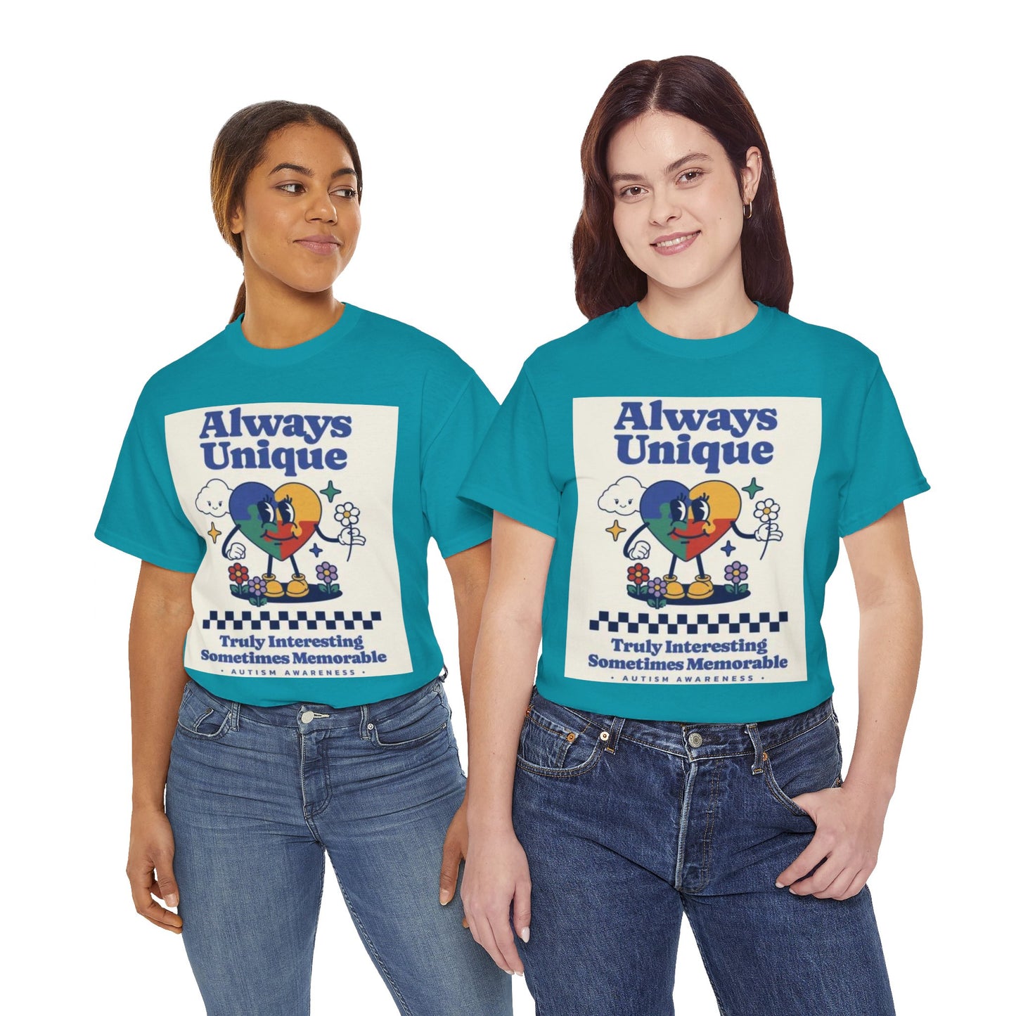 Always Unique Autism Awareness Unisex Heavy Cotton Tee