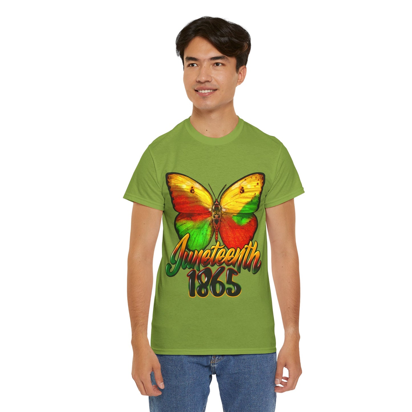 Juneteenth Butterfly Unisex Heavy Cotton Tee