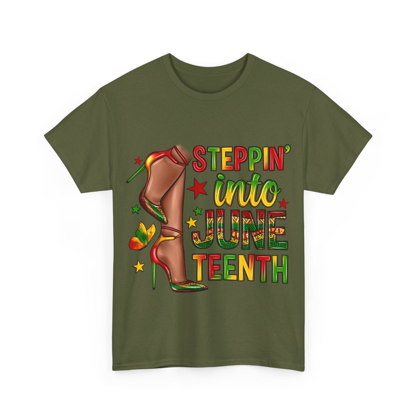 Stepping Into Juneteenth Unisex Heavy Cotton Tee