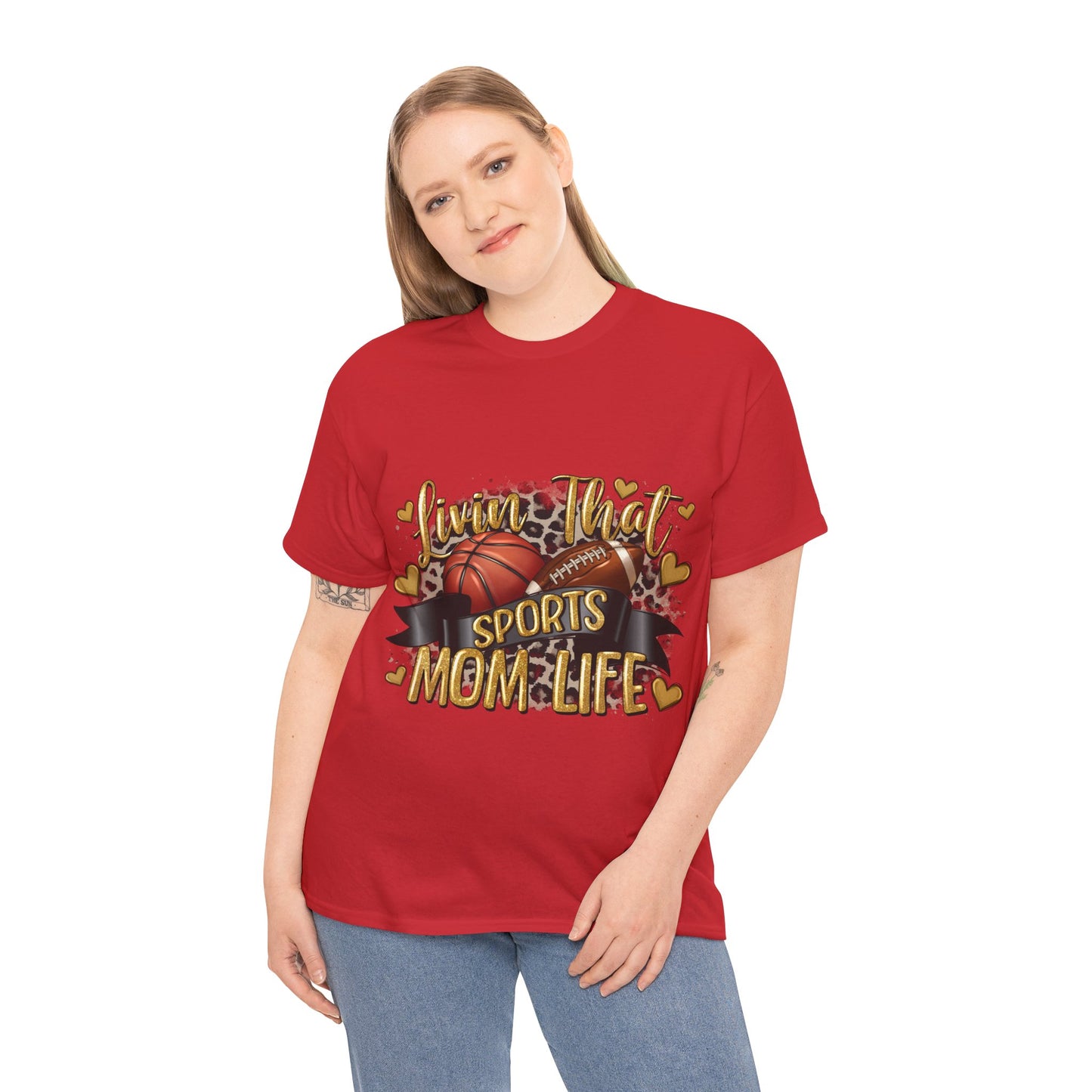 Sports Life Mom Unisex Heavy Cotton Tee