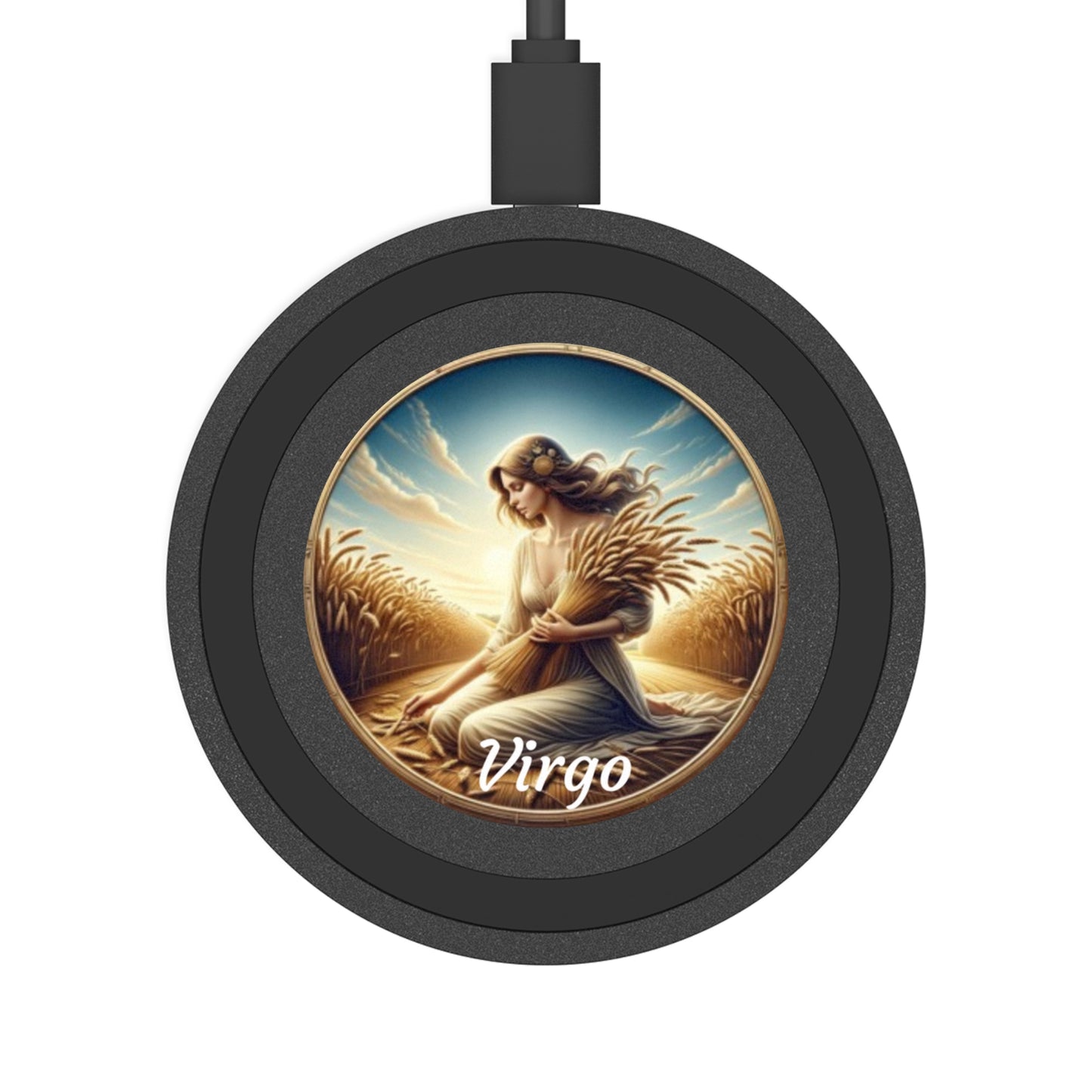 Virgo Zodiac Sign Quake Wireless Charging Pad