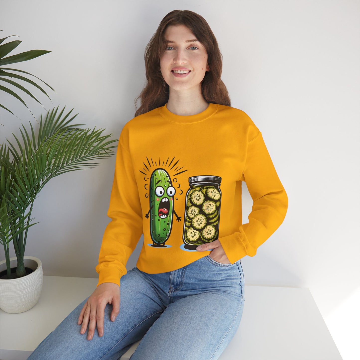 Terrified Pickle Unisex Heavy Blend™ Crewneck Sweatshirt