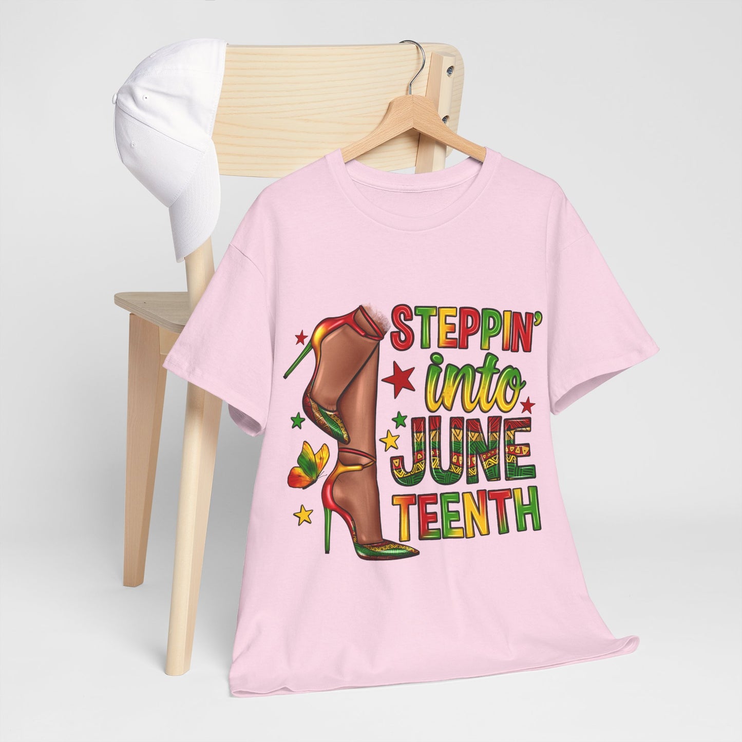 Stepping Into Juneteenth Unisex Heavy Cotton Tee