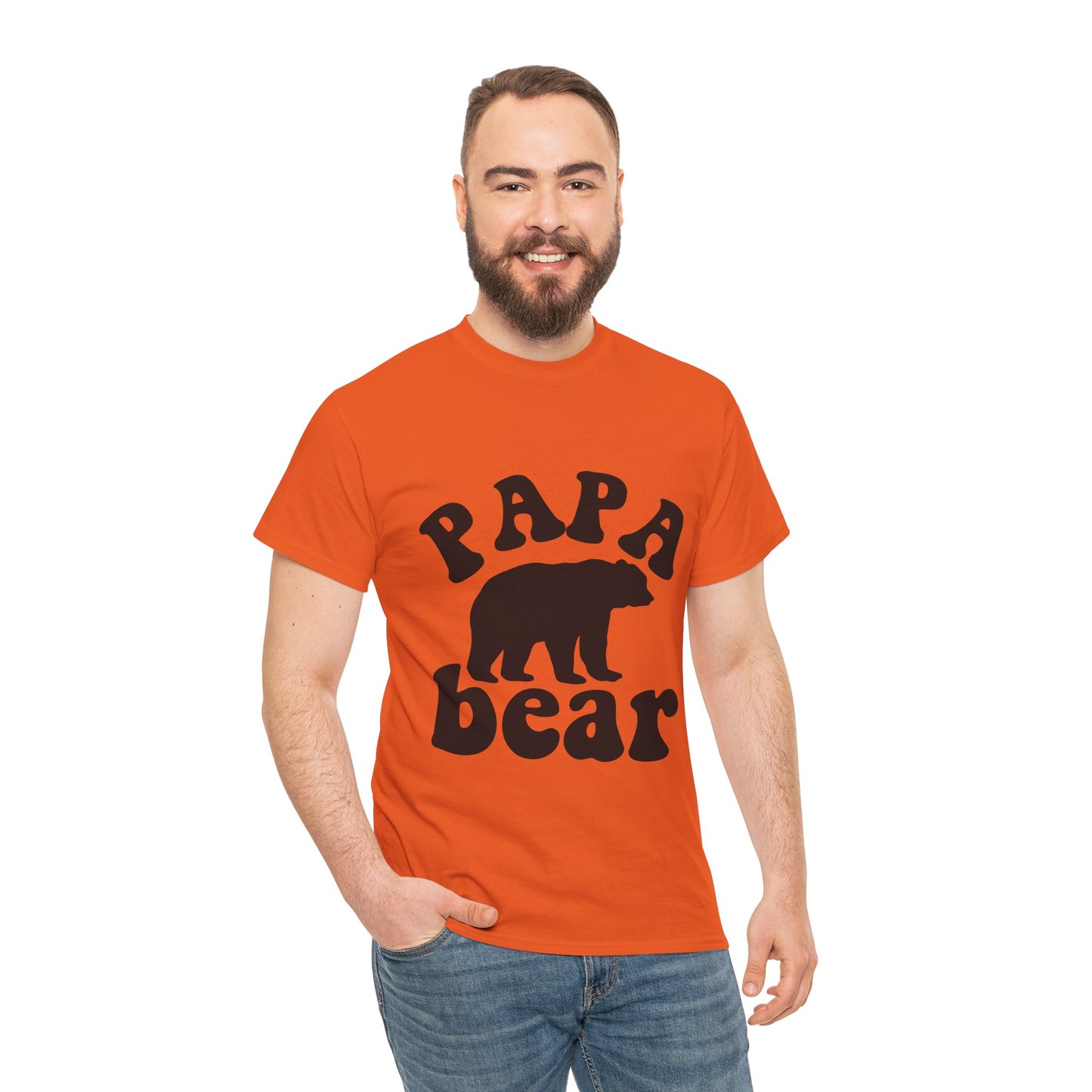 Papa Bear Unisex Heavy Cotton Tee