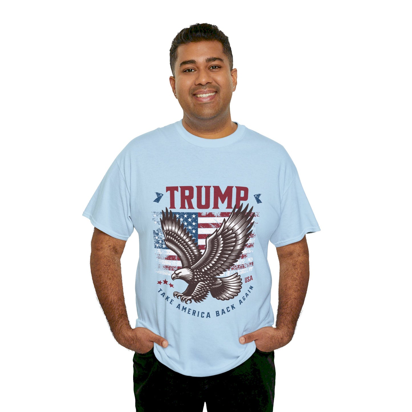 Trump MAGA Eagle Unisex Heavy Cotton Tee