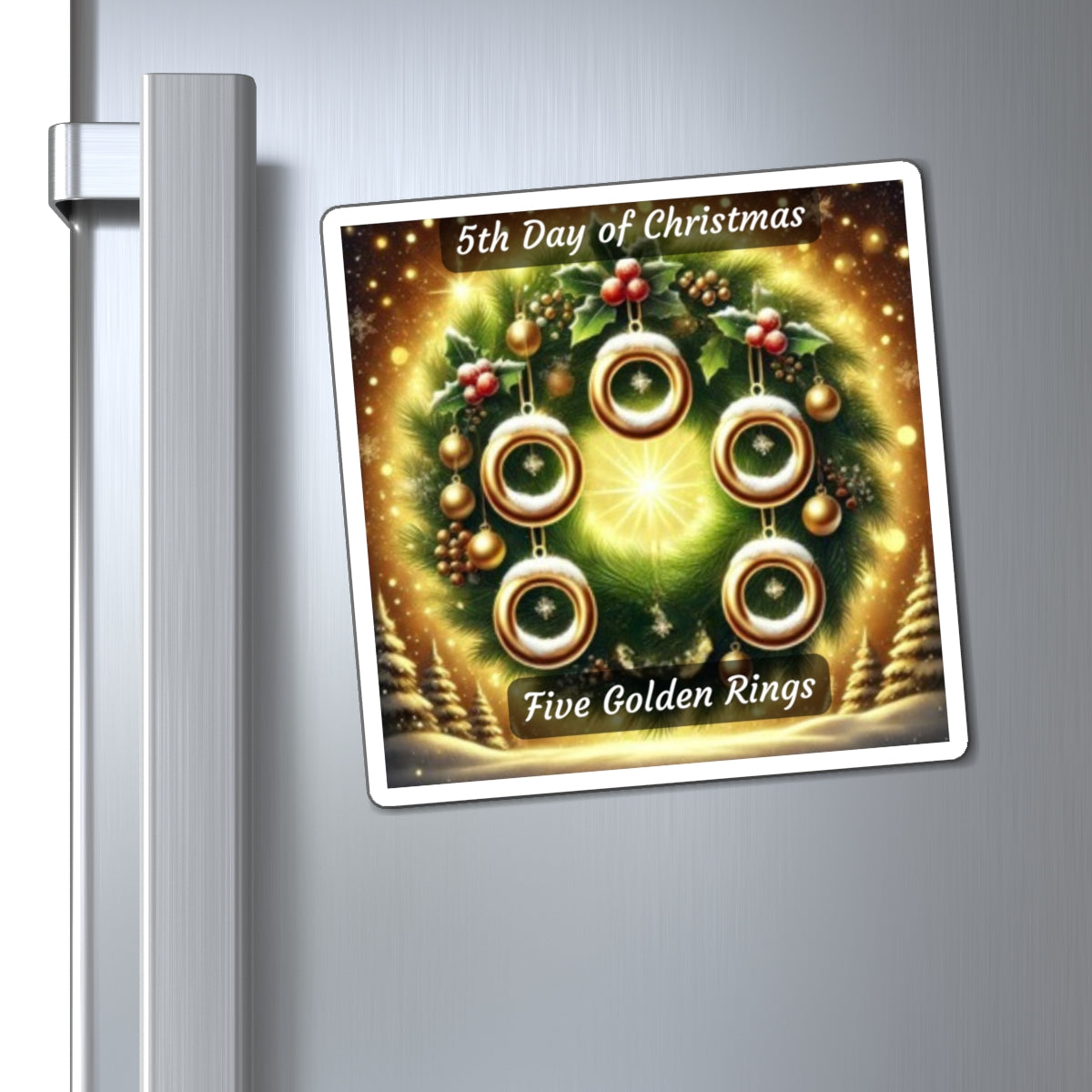 5th Day of Christmas Magnets