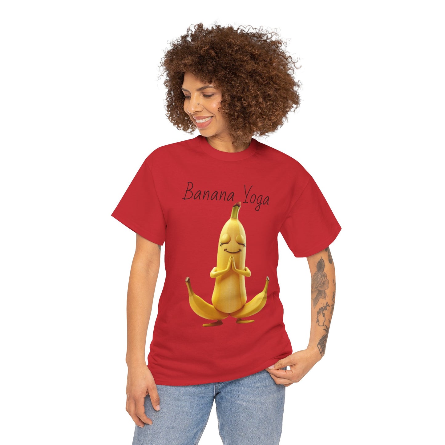 Banana Yoga Unisex Heavy Cotton Tee