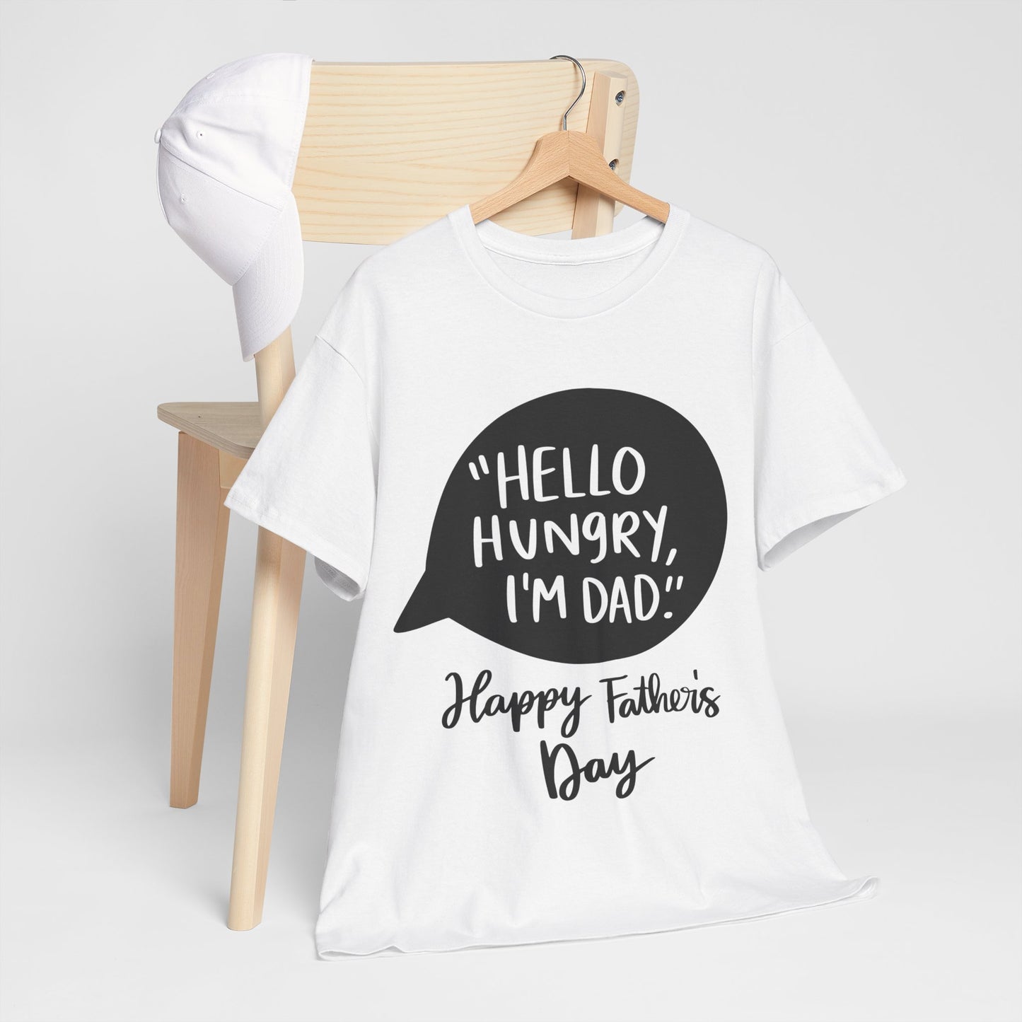 Hello Hungry I'm Dad Unisex Heavy Cotton Tee