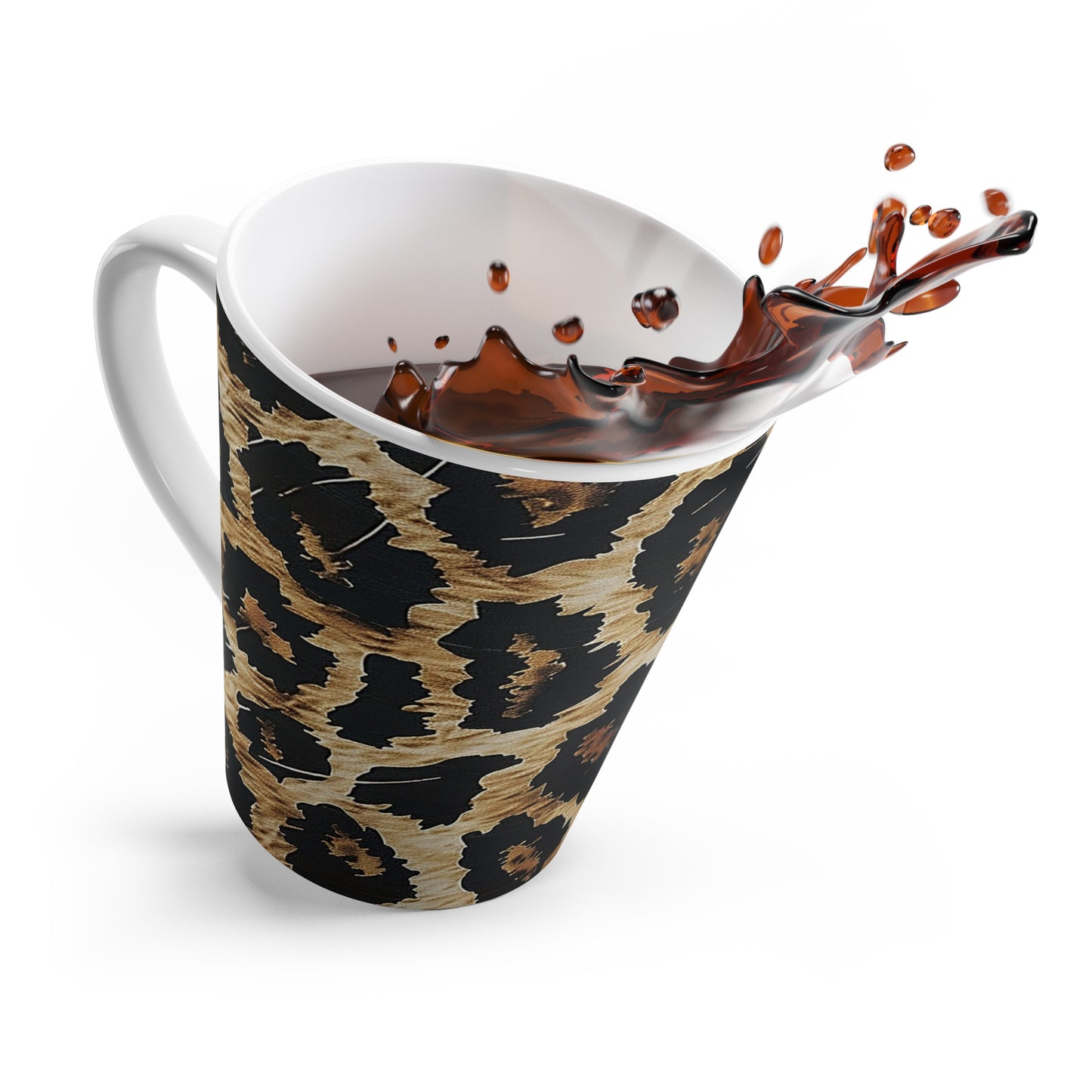 Leopard Print Latte Mug