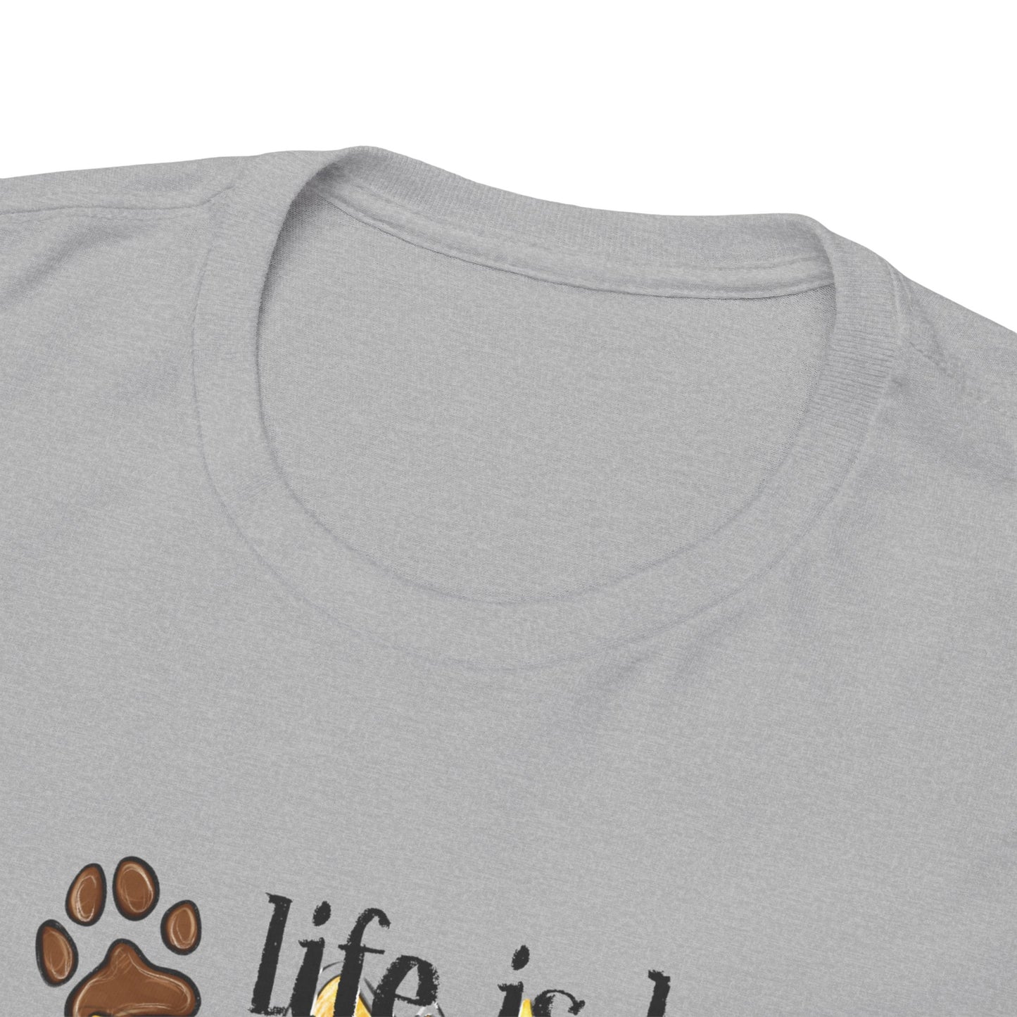 Life Is Better With Dogs Unisex Heavy Cotton Tee