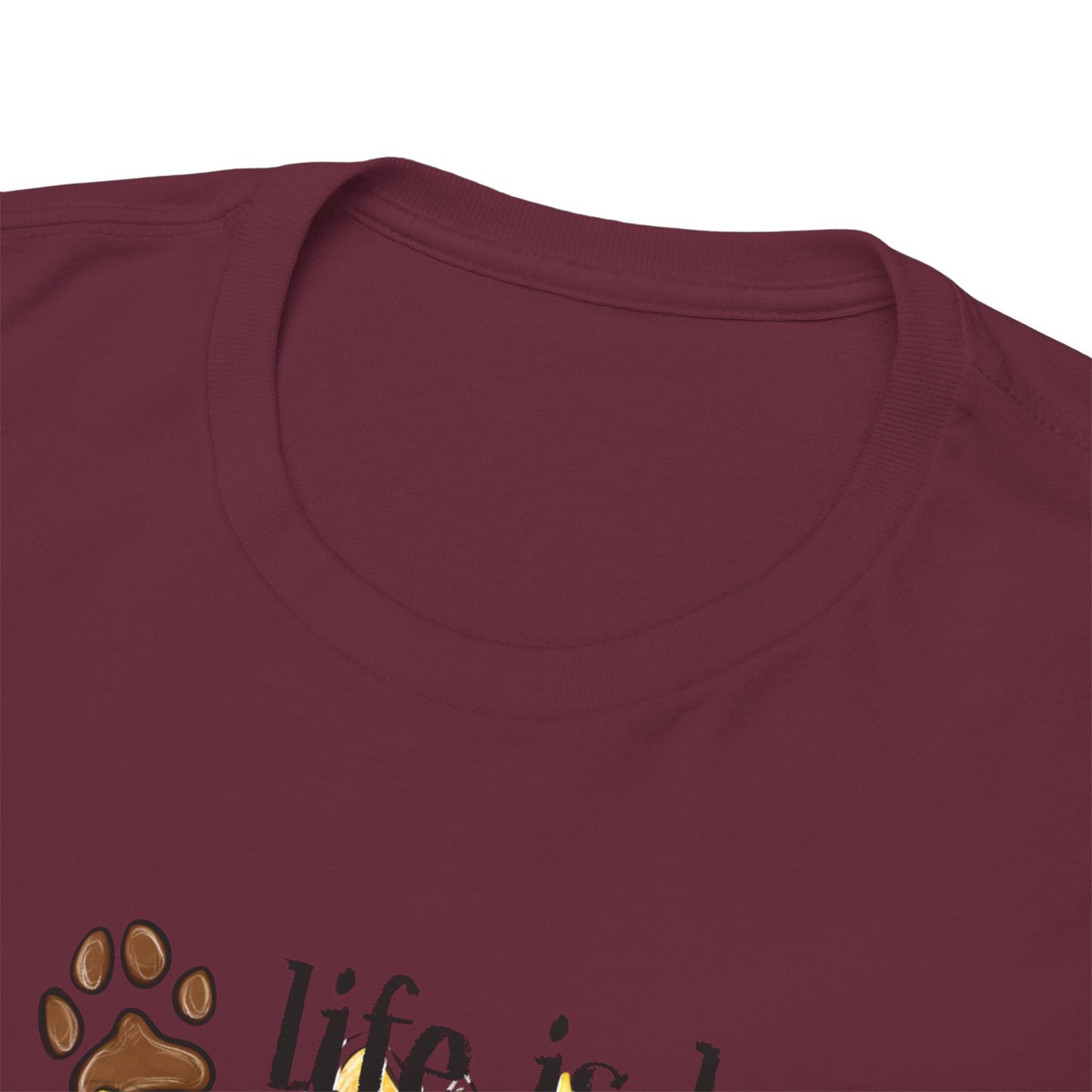 Life Is Better With Dogs Unisex Heavy Cotton Tee