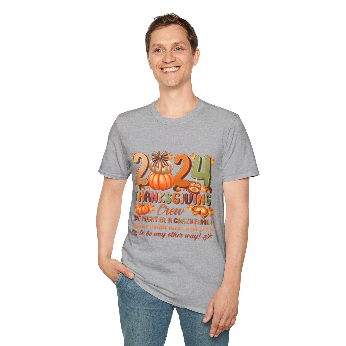 Thanksgiving Family 2024 Unisex Softstyle T-Shirt