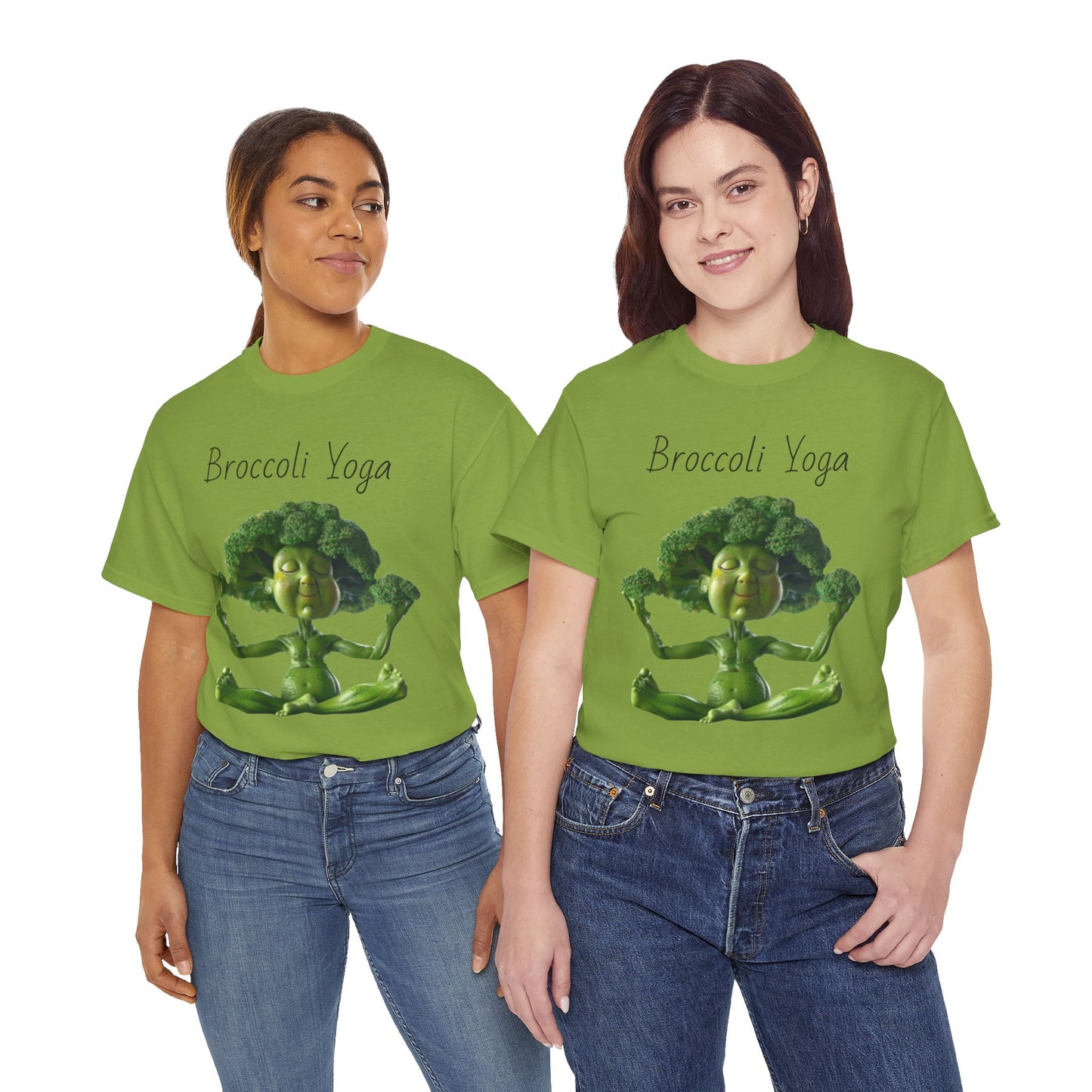 Broccoli Yoga Unisex Heavy Cotton Tee