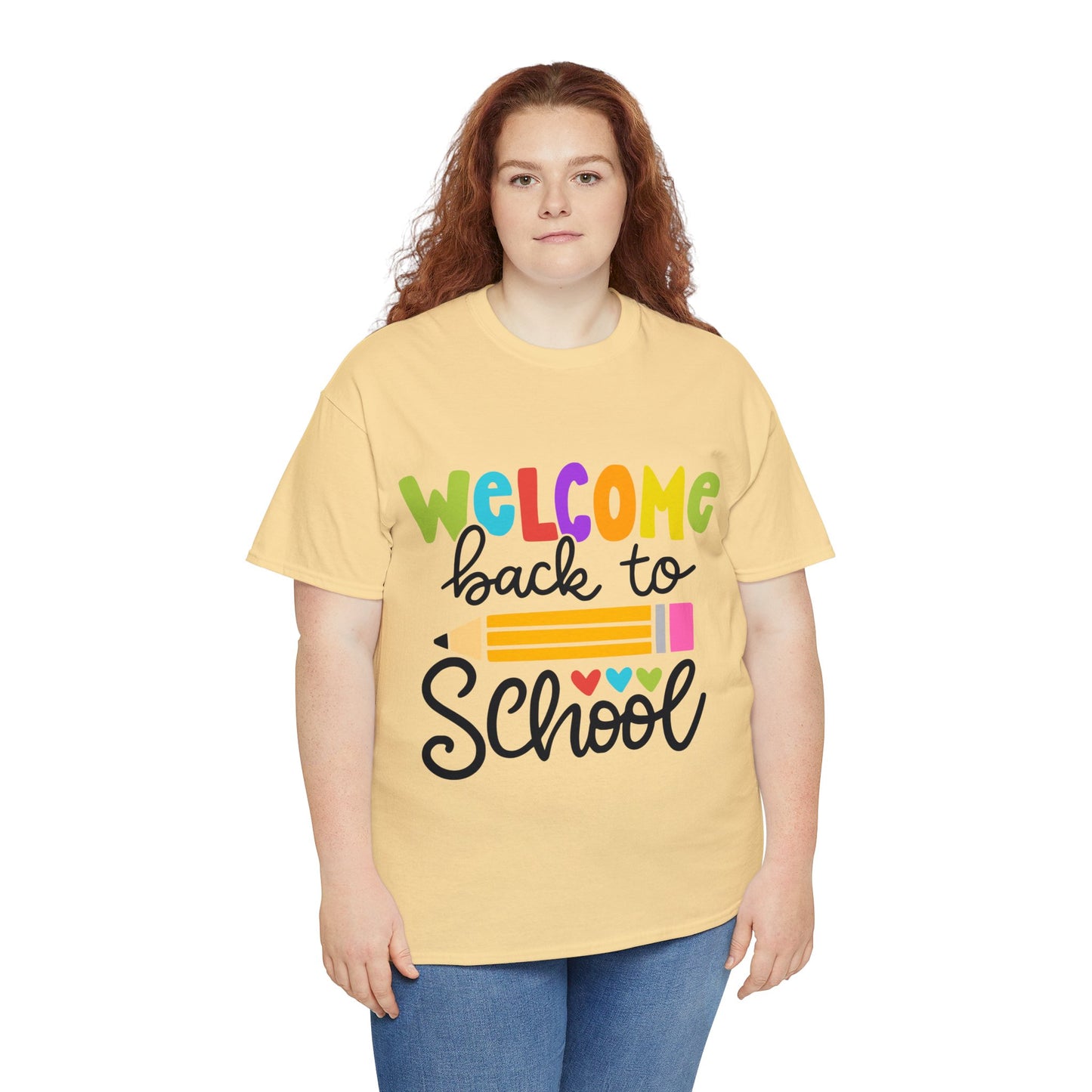 Welcome Back To School Unisex Heavy Cotton Tee