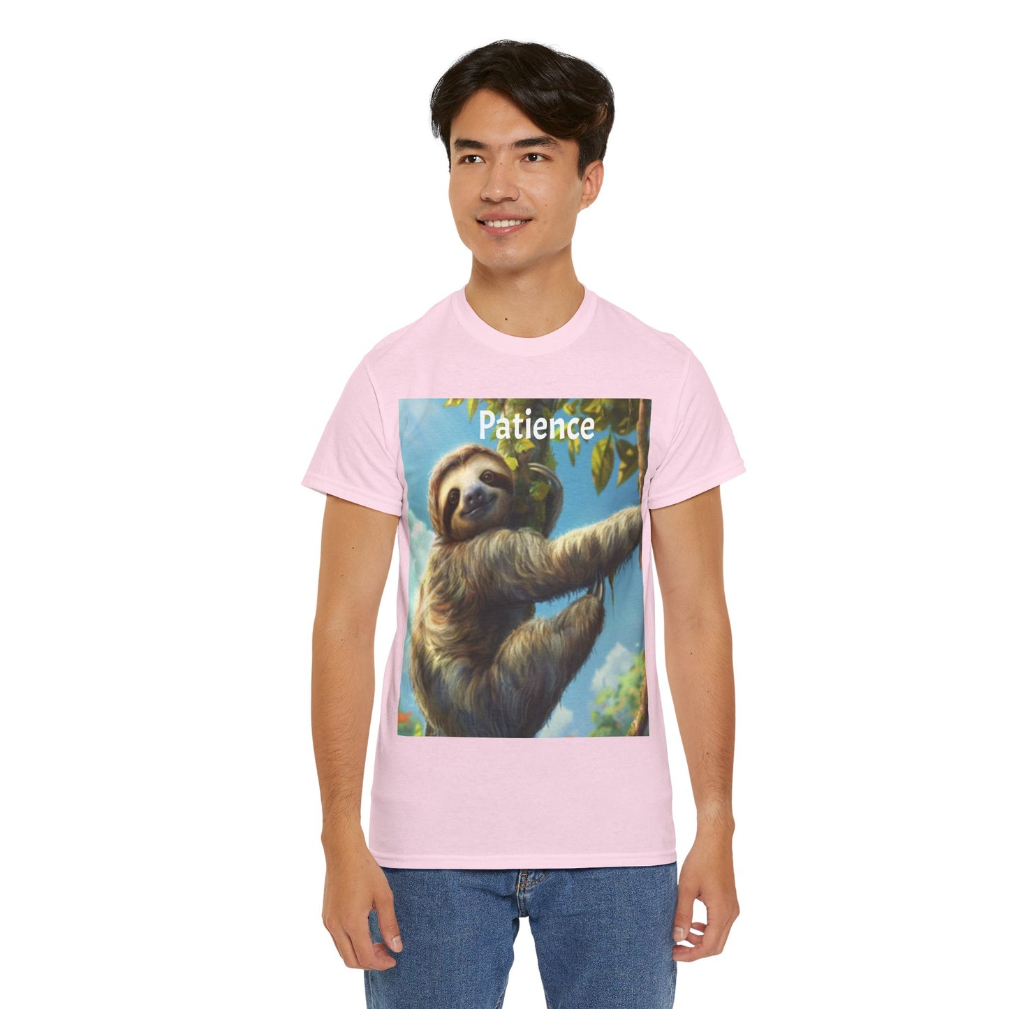 Sloth Patience Unisex Heavy Cotton Tee