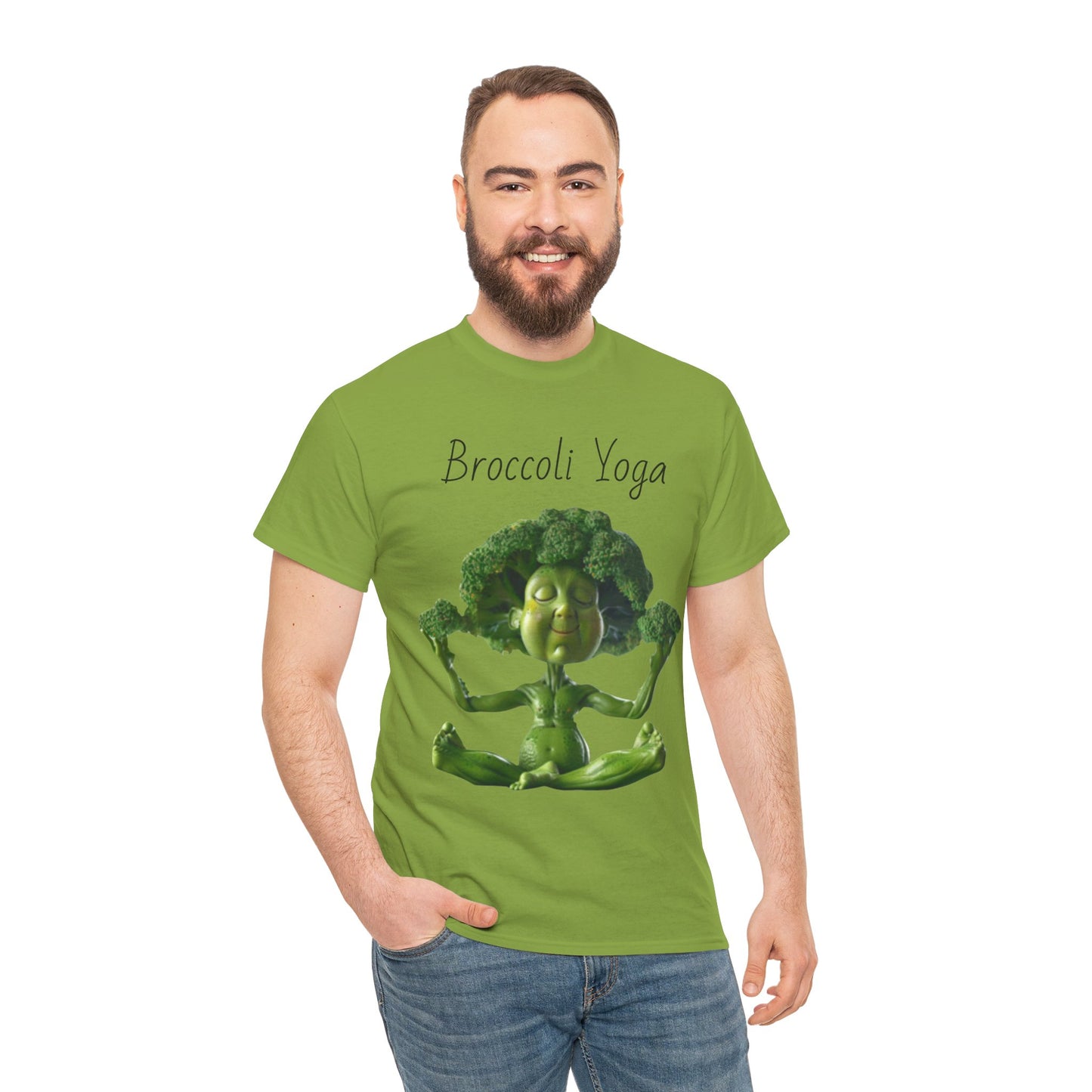 Broccoli Yoga Unisex Heavy Cotton Tee