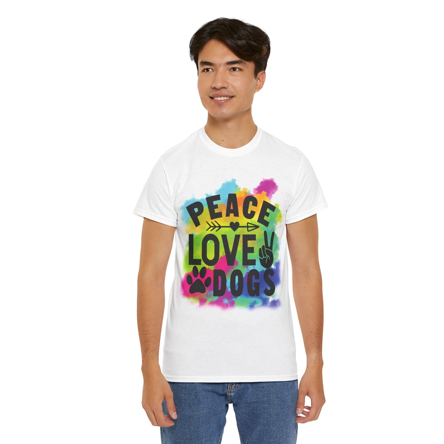 Peace Love Dogs Unisex Heavy Cotton Tee