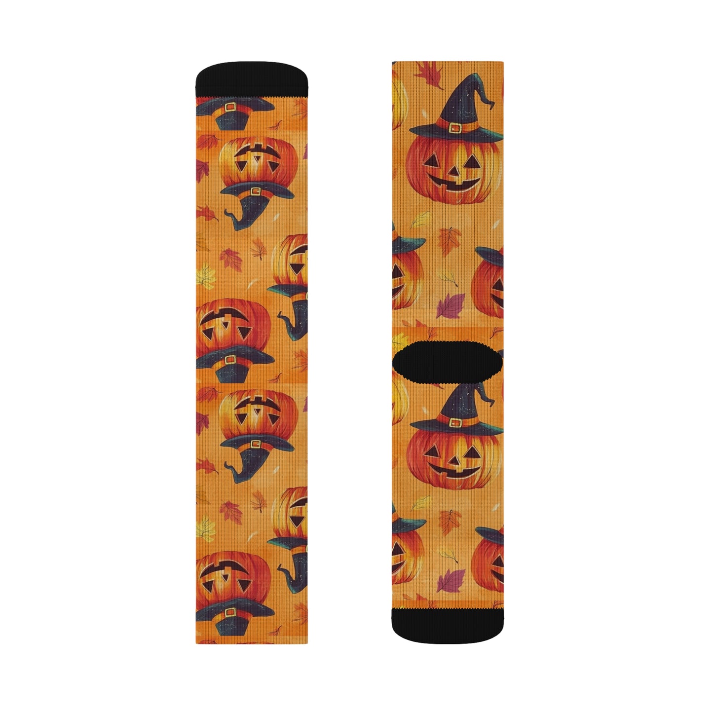 Pumpkin Halloween Sublimation Socks