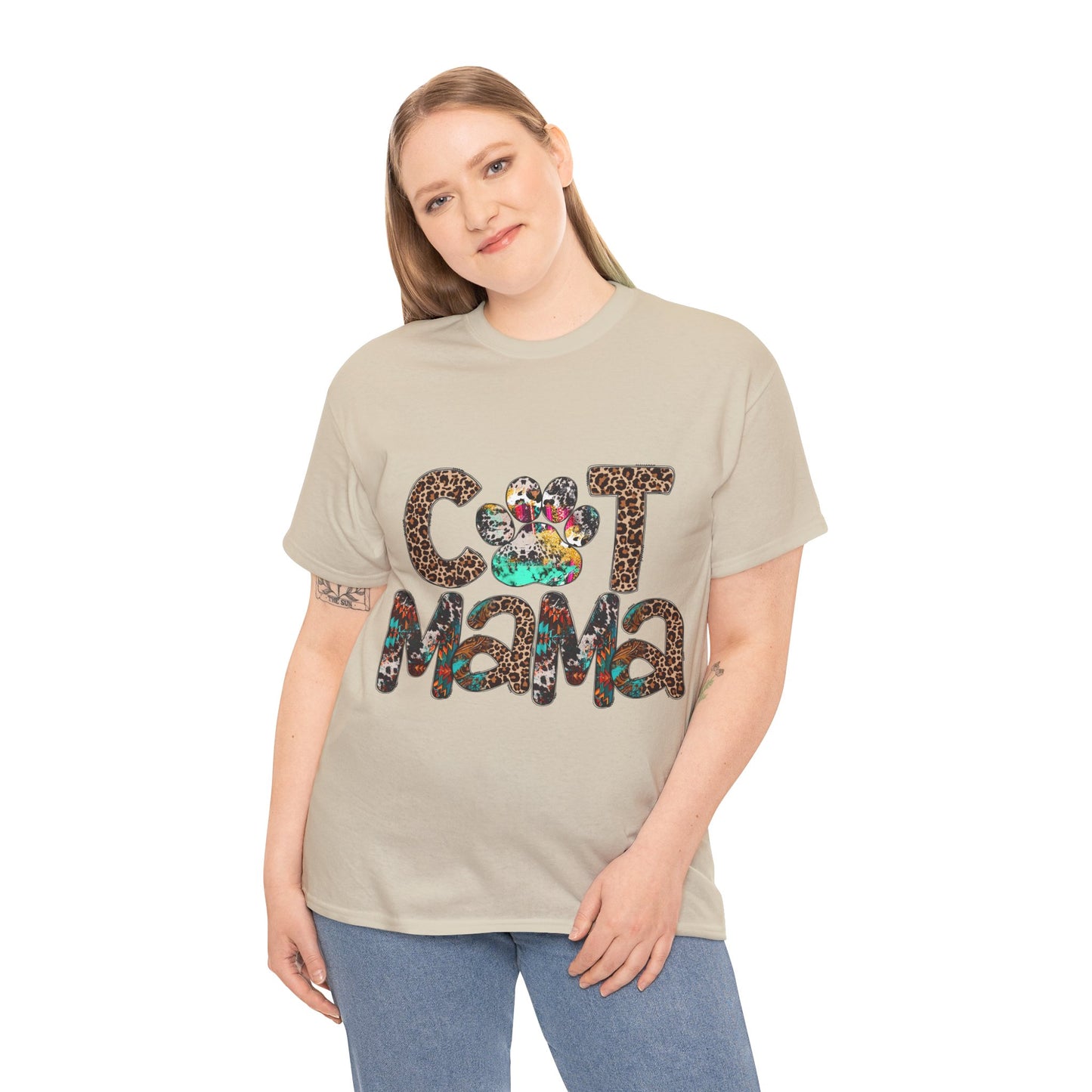 Cat Mama2 Unisex Heavy Cotton Tee