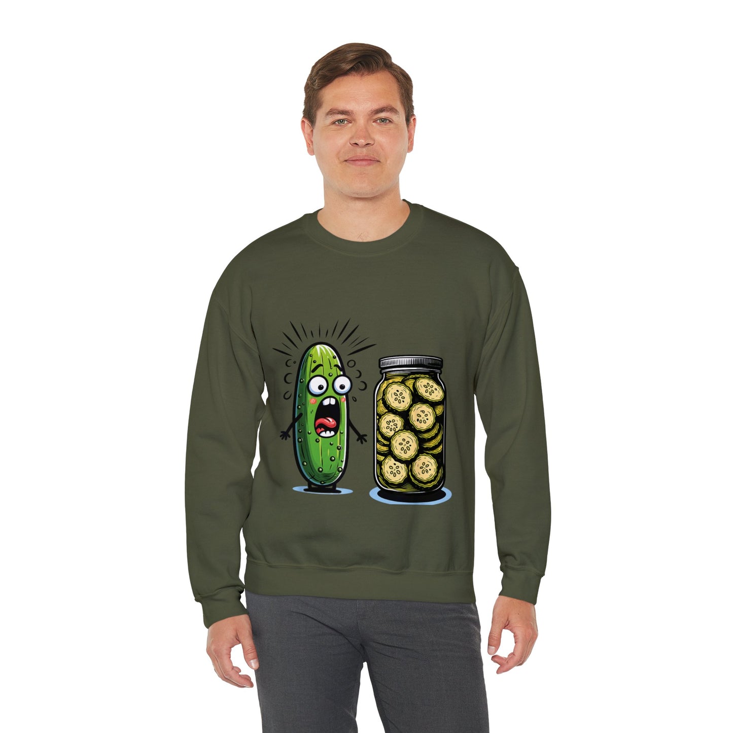 Terrified Pickle Unisex Heavy Blend™ Crewneck Sweatshirt