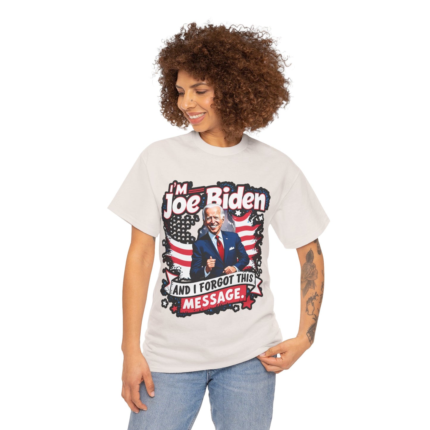 Biden I Forgot Unisex Heavy Cotton Tee