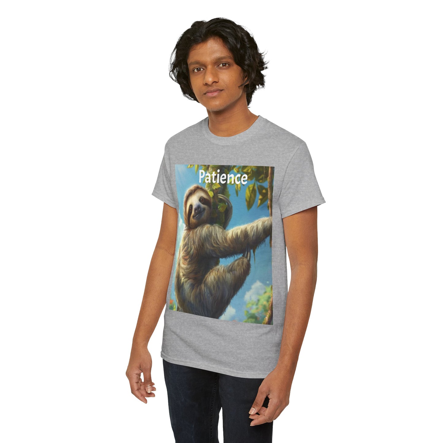 Sloth Patience Unisex Heavy Cotton Tee